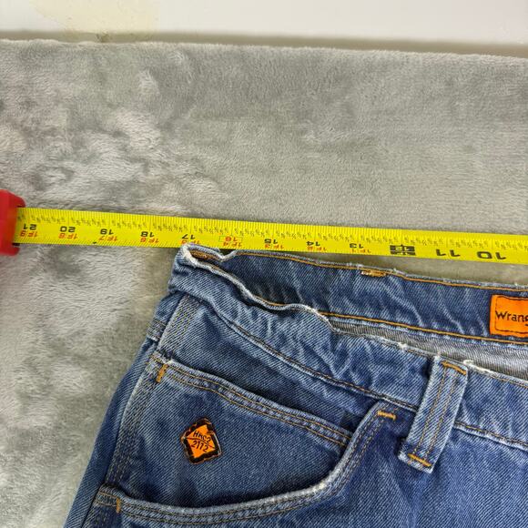 Wrangler FR Riggs Double knee utility carpenter pants distressed mens 36x31 - Picture 8 of 9